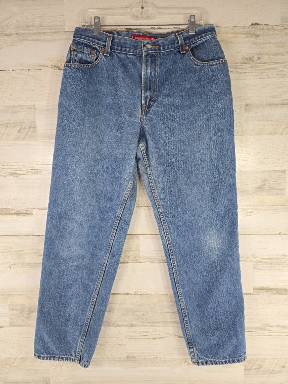 Vintage Y2K Levi’s 550 Classic Relaxed Fit Jeans Women’s Size 14M TAPERED LEG ..